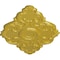 Ekena Millwork Piedmont Ceiling Medallion, Hand-Painted Rich Gold, 37"W x 26"H x 1 3/8"P CM37X26PERGS - alternate 4